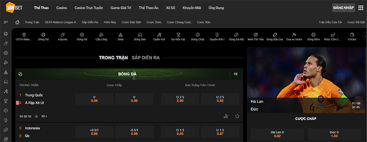Cá cược thể thao 188bet